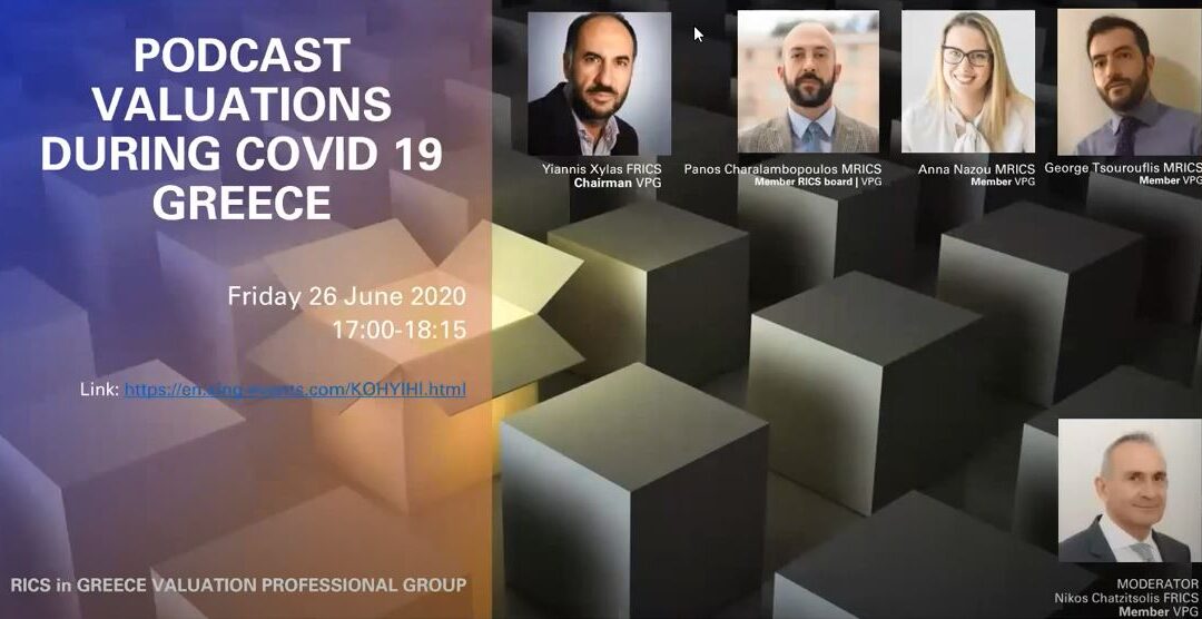 COVID 19 Webinar – PODCAST VALUATIONS DURING COVID 19 Ελλάδα – Ιούνιος 2020
